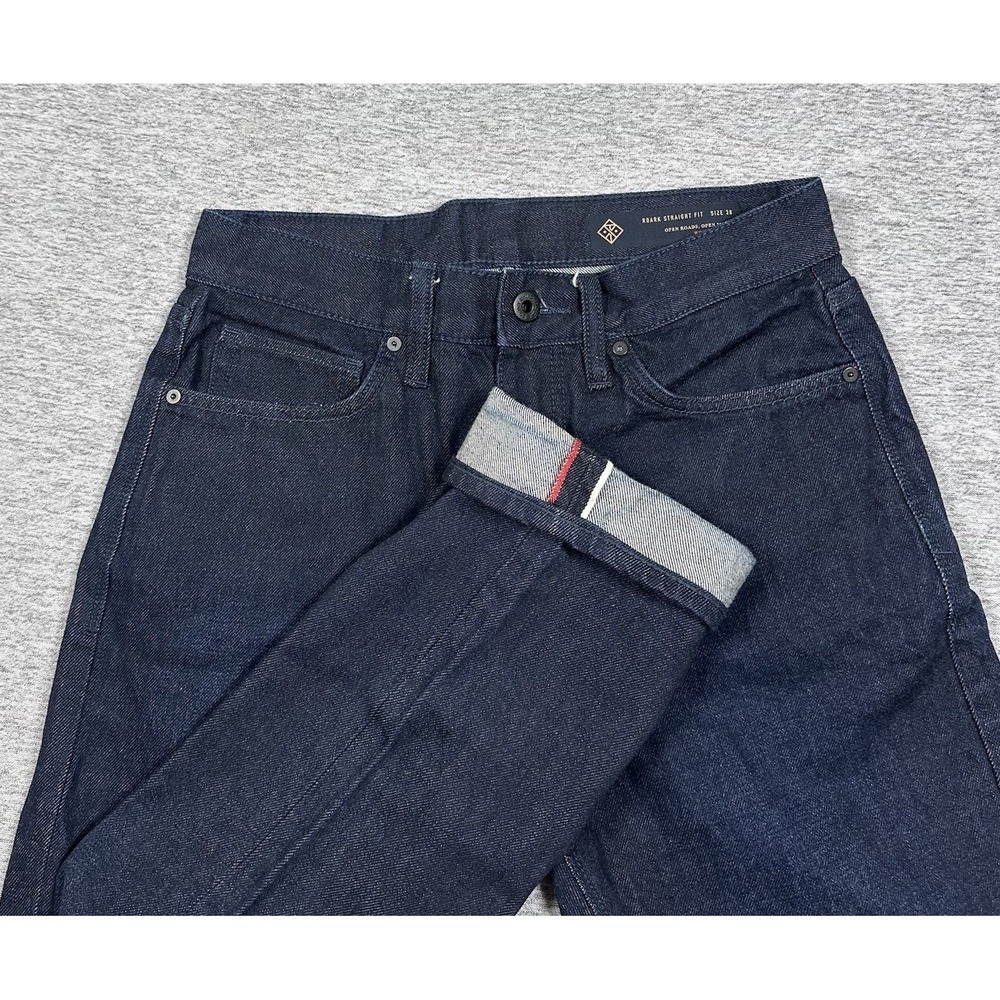 Roark Jeans Mens Size 30x31 Dark Blue Selvedge Denim HWY 128 Straight Fit